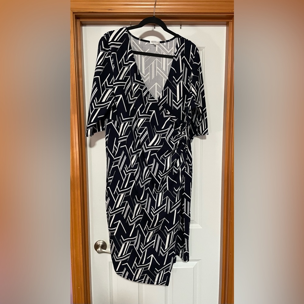 Navy and White Kiyonna Dress